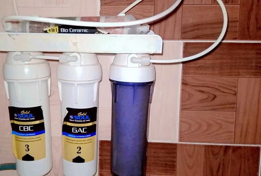 فلتر ماء خمس مراحل مستعمل