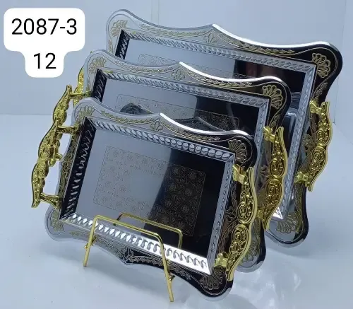 طقم صواني مذهّب❗️