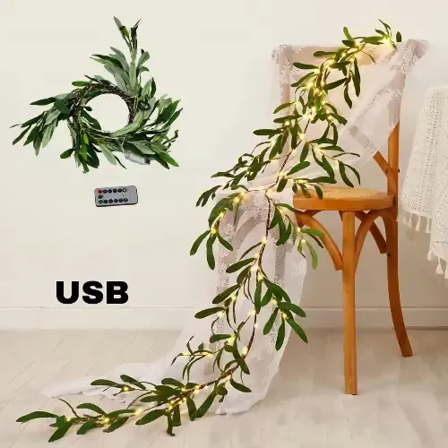 شجرة ورق زيتون مضيئة