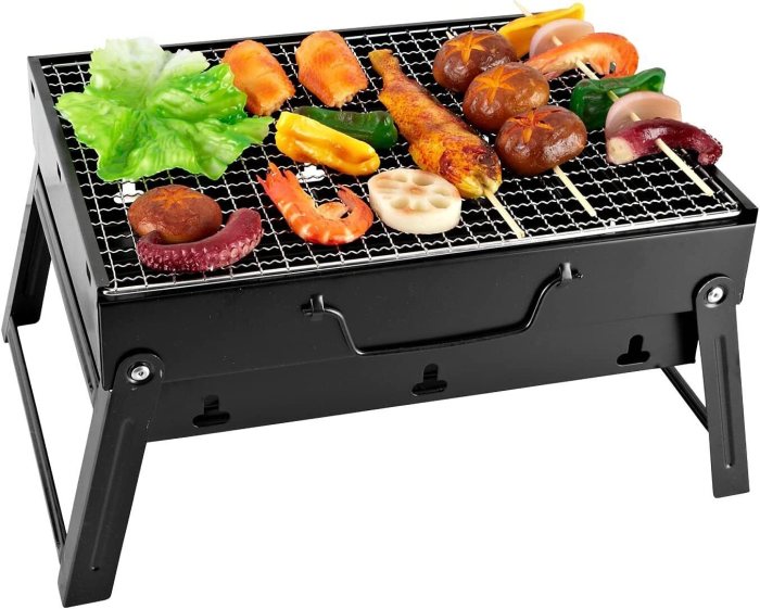 barbecue a charbon pliable