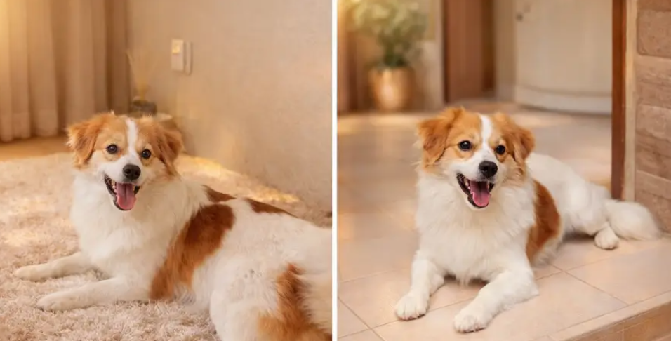 كلب ياباني منزلي ذكي وشجاع