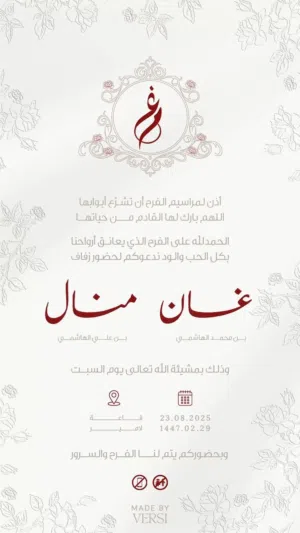 تصميم دعوات خطوبه