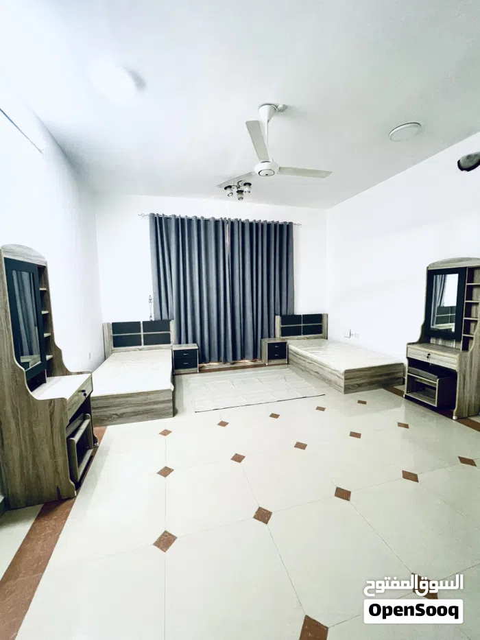 غرف ثنائية في سكن للموظفات خلف السيتي سنتر