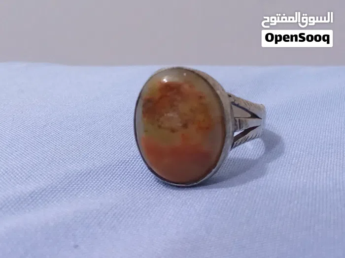 محبس عقيق فضة