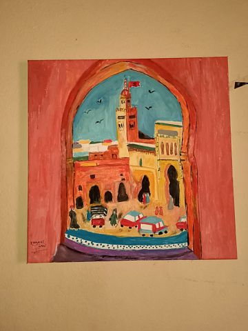 لوحه فنيه مرسومه