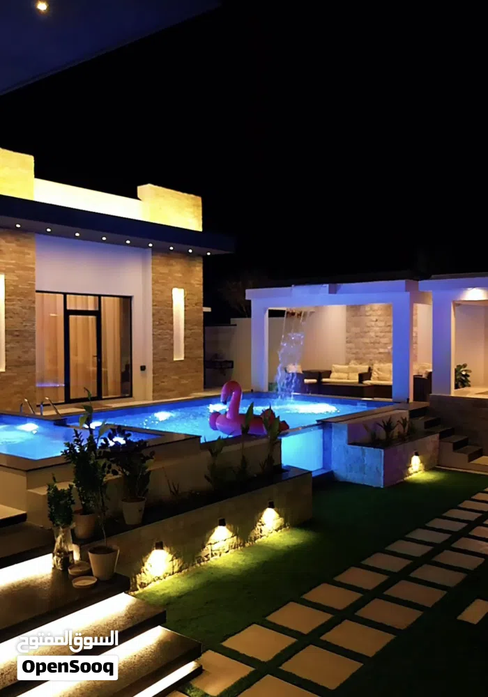 شاليه جديدة للايجار اليومي بنظام فندقي 4.4 9