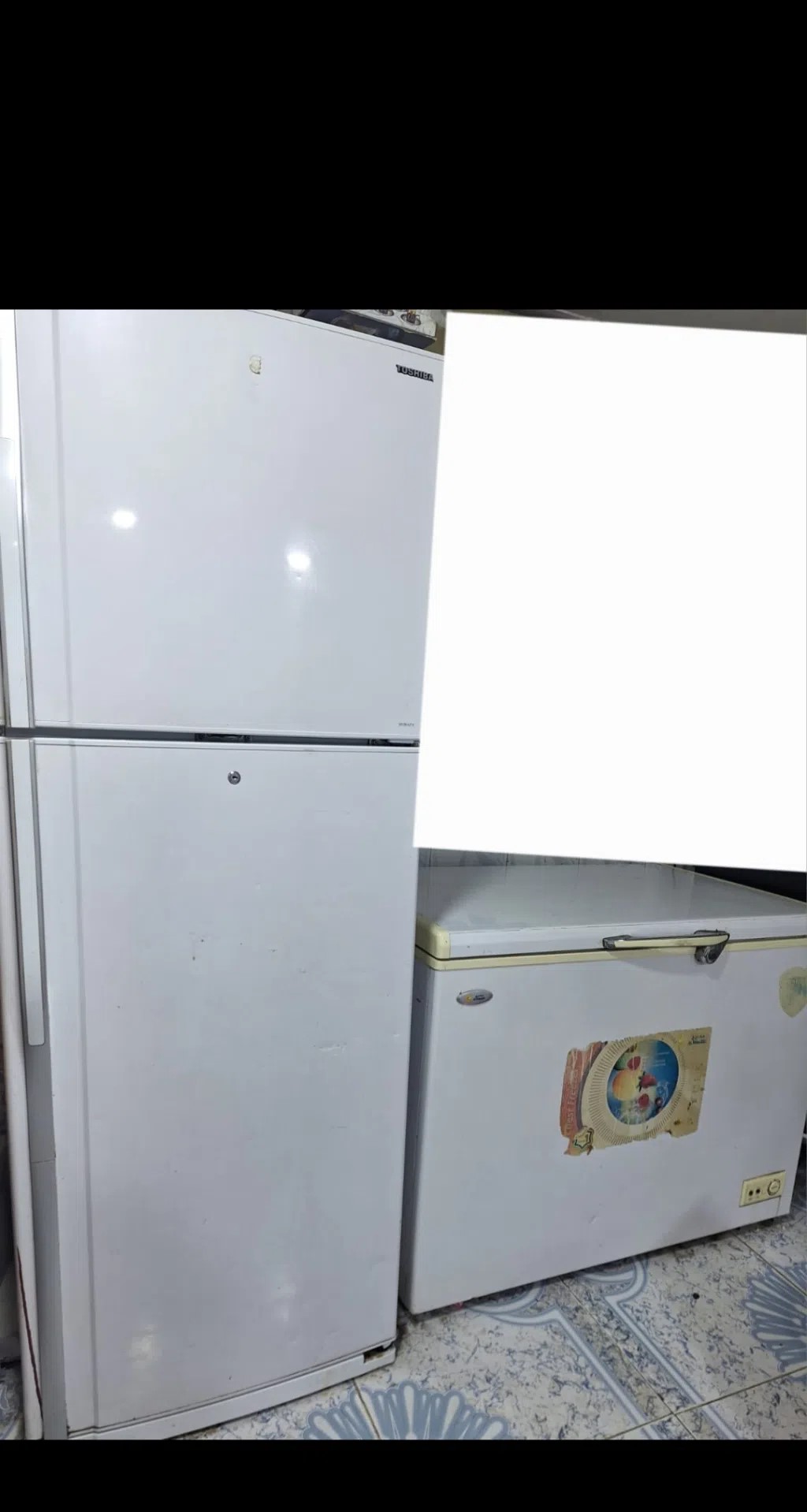 ثلاجة وفريز جدا نظيف وتجميد ممتاز