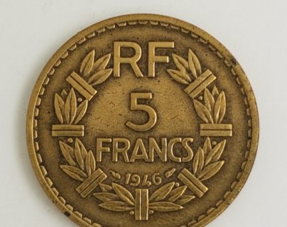 خمسة فرنك فرنسي 1946 فاس