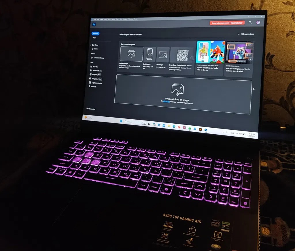 لابتوب جديد ⁦⁦Asus⁩⁩ ⁦⁦tuf⁩⁩ ⁦⁦A16⁩⁩ للبيع فى بغداد