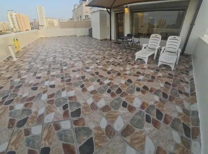 very nice semi furnished flat Sabah Alsalem super location for rent