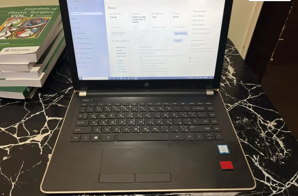لاب توب اتش بي ⁩⁩ كالجديد للبيع لجيزة