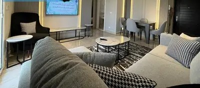 شقه مودرن للايجار مفروش في مدينتي