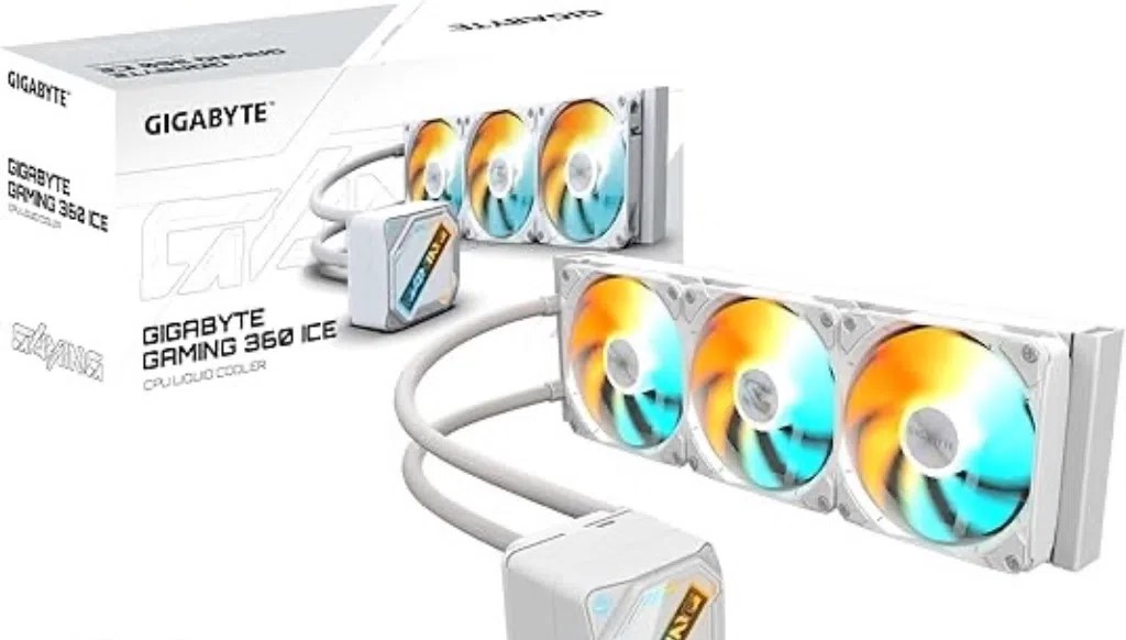 مبرد مائي ⁦⁦Gigabyte⁩⁩ ⁦⁦360⁩⁩ ⁦⁦ice⁩⁩ (جديد) غير مستخدم ملم⁦⁦360⁩⁩ للبيع فى البصره