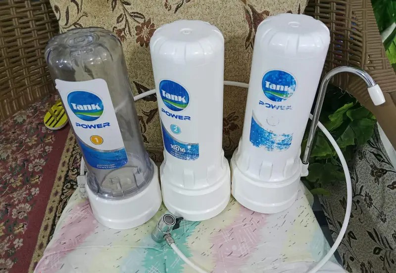فلتر تانك ٣ مراحل مستعمل بحالة جيدة للبيع عجمي
