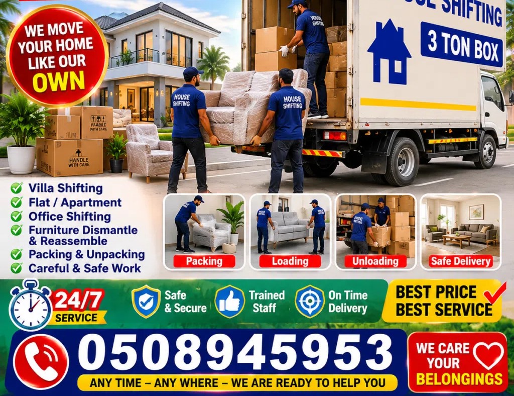 MOVERS PACKERS HOUSE SHIFTING ALL UAE
